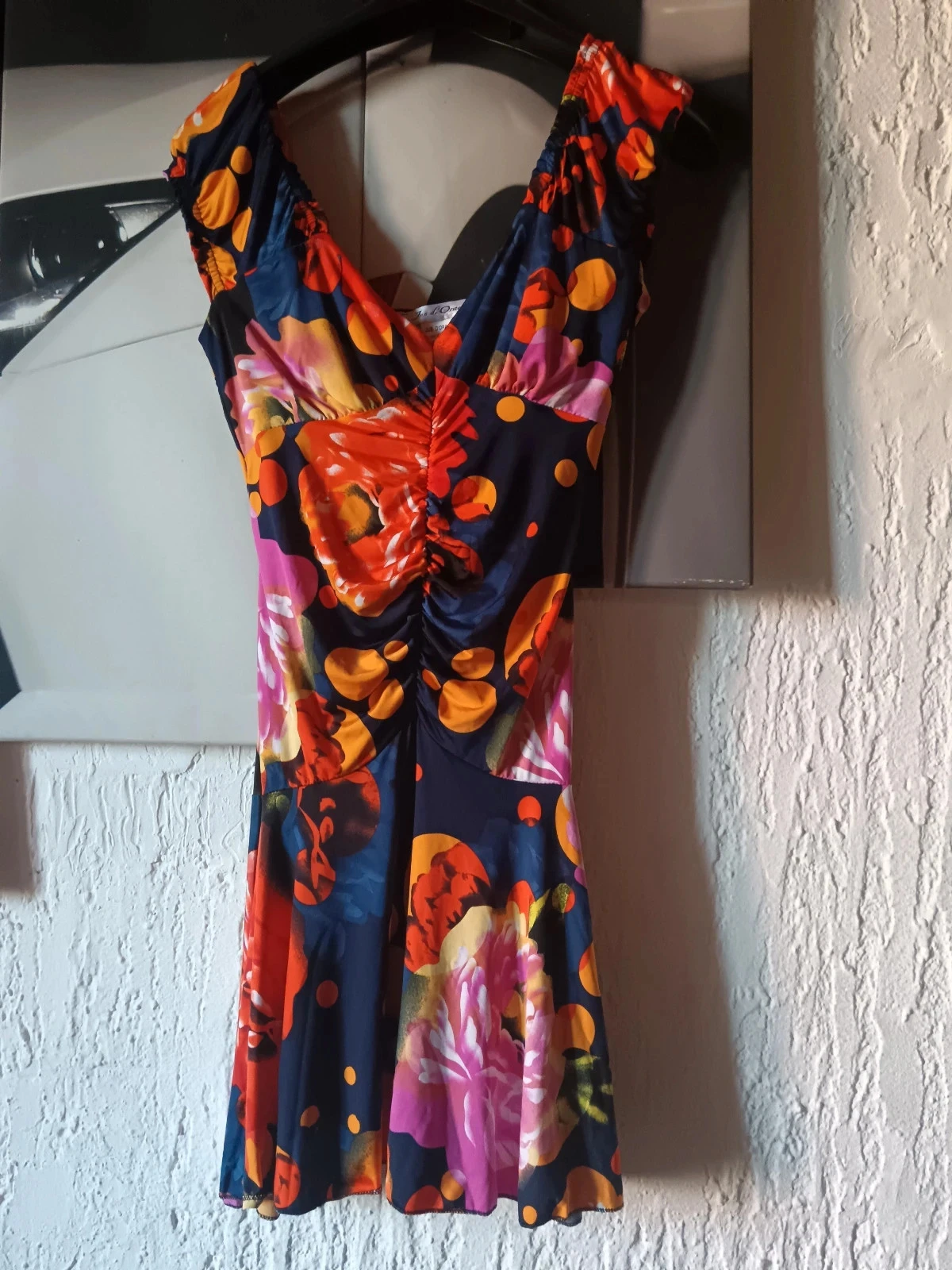 Robe a fleurs jus d'orange